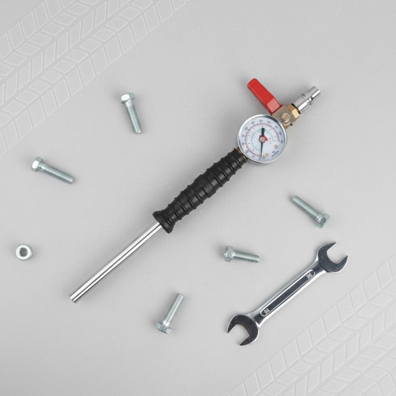 Tools Work - Szybki wąż do pompowania opon, łatwy