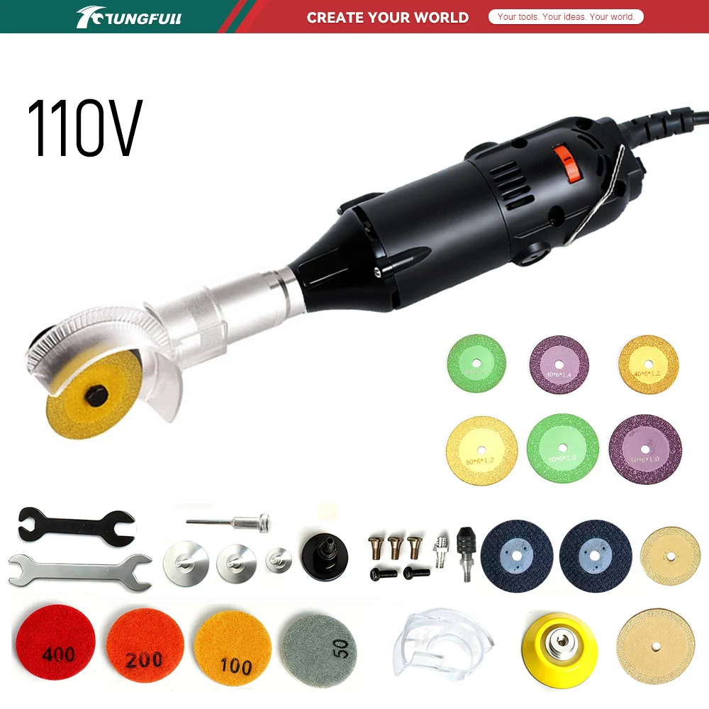 Workshop Tools And Equipment - TUNGFULL 110V Mini Szlifierka Kątowa Elektryczna