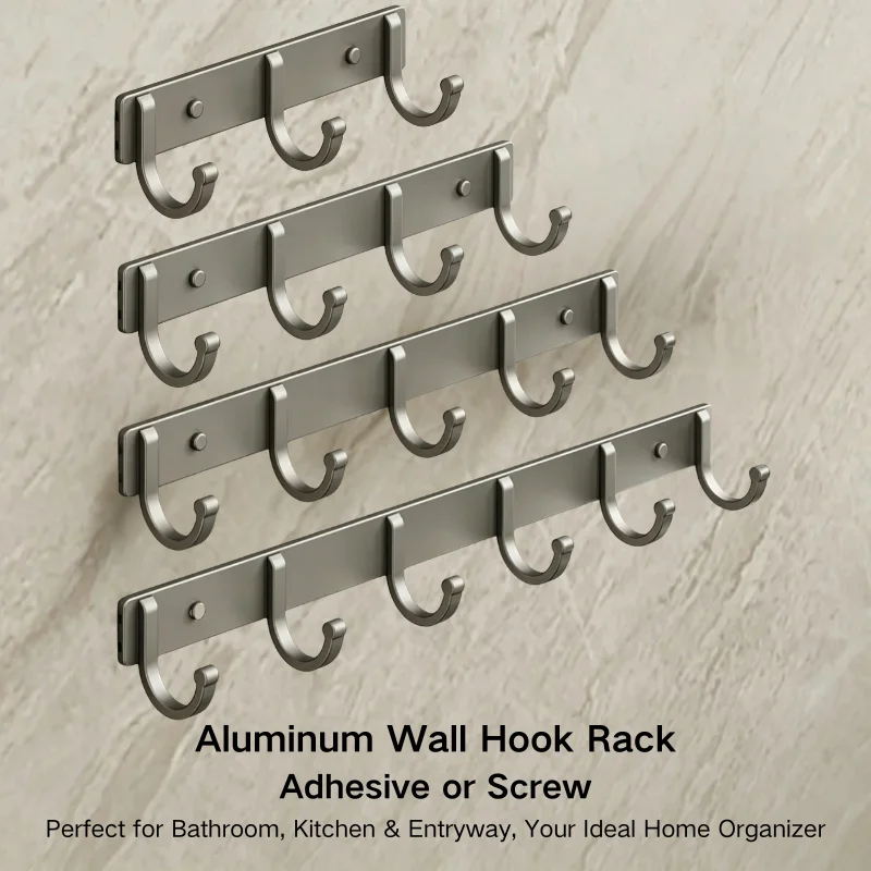 Screw Organizer Kit - Aluminiowy wieszak ścienny z haczykami –