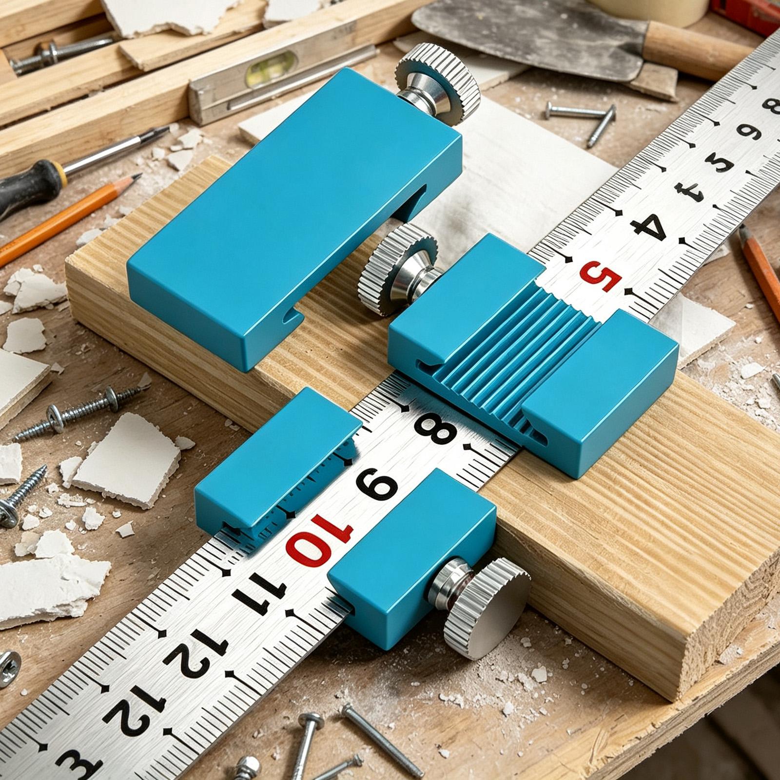 Workshop Tools For Carpentry - Narzędzia stolarskie Liniał stolarski Blok do