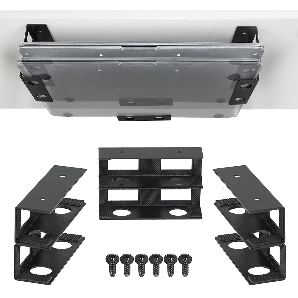 Screw Organizer Kit - Podwójny uchwyt na laptopa pod biurkiem
